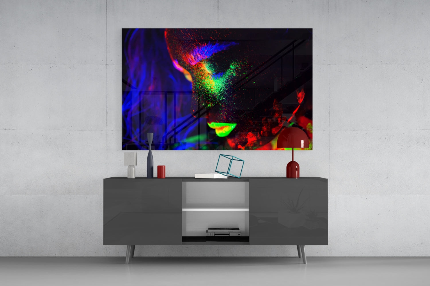 Woman Portrait 31 Glass Wall Art.