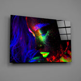 UV neon profile bringing cosmic drama to a contemporary living space