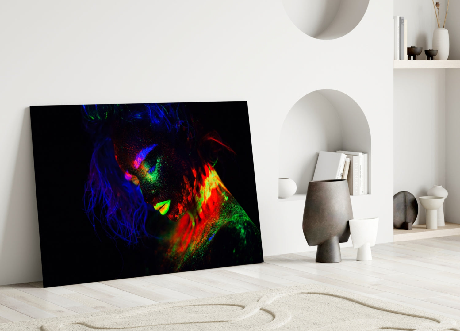 Female Portrait 32 Glass Wall Art.