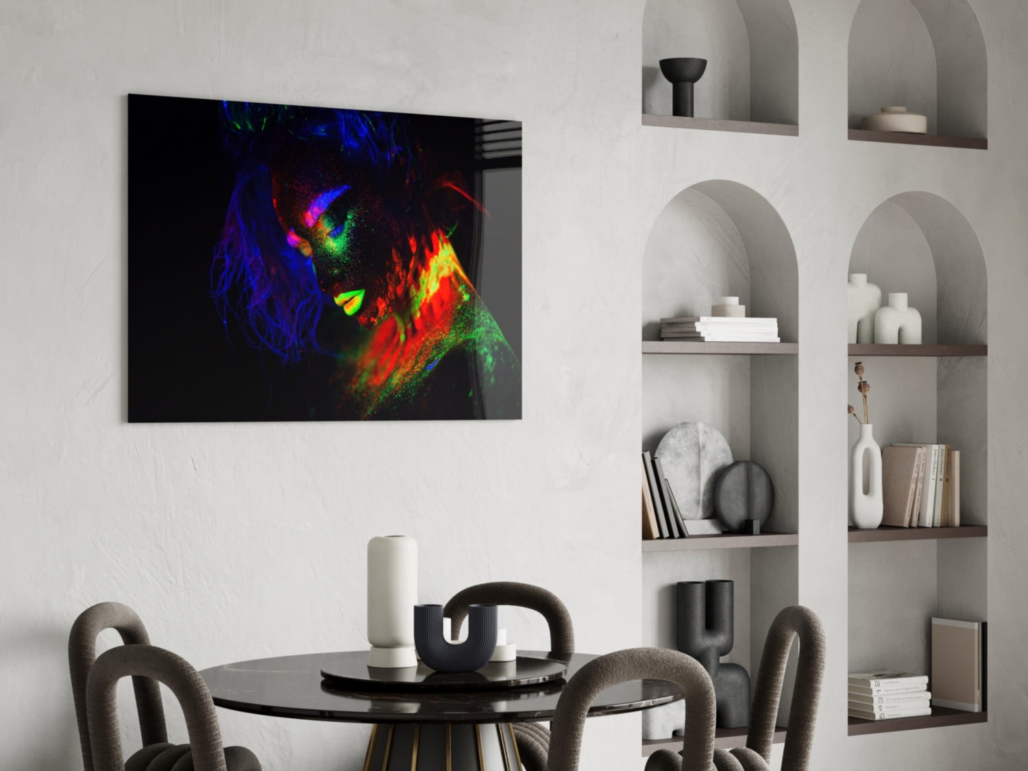 Female Portrait 32 Glass Wall Art.