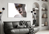 Female Portrait 34 Glass Wall Art.