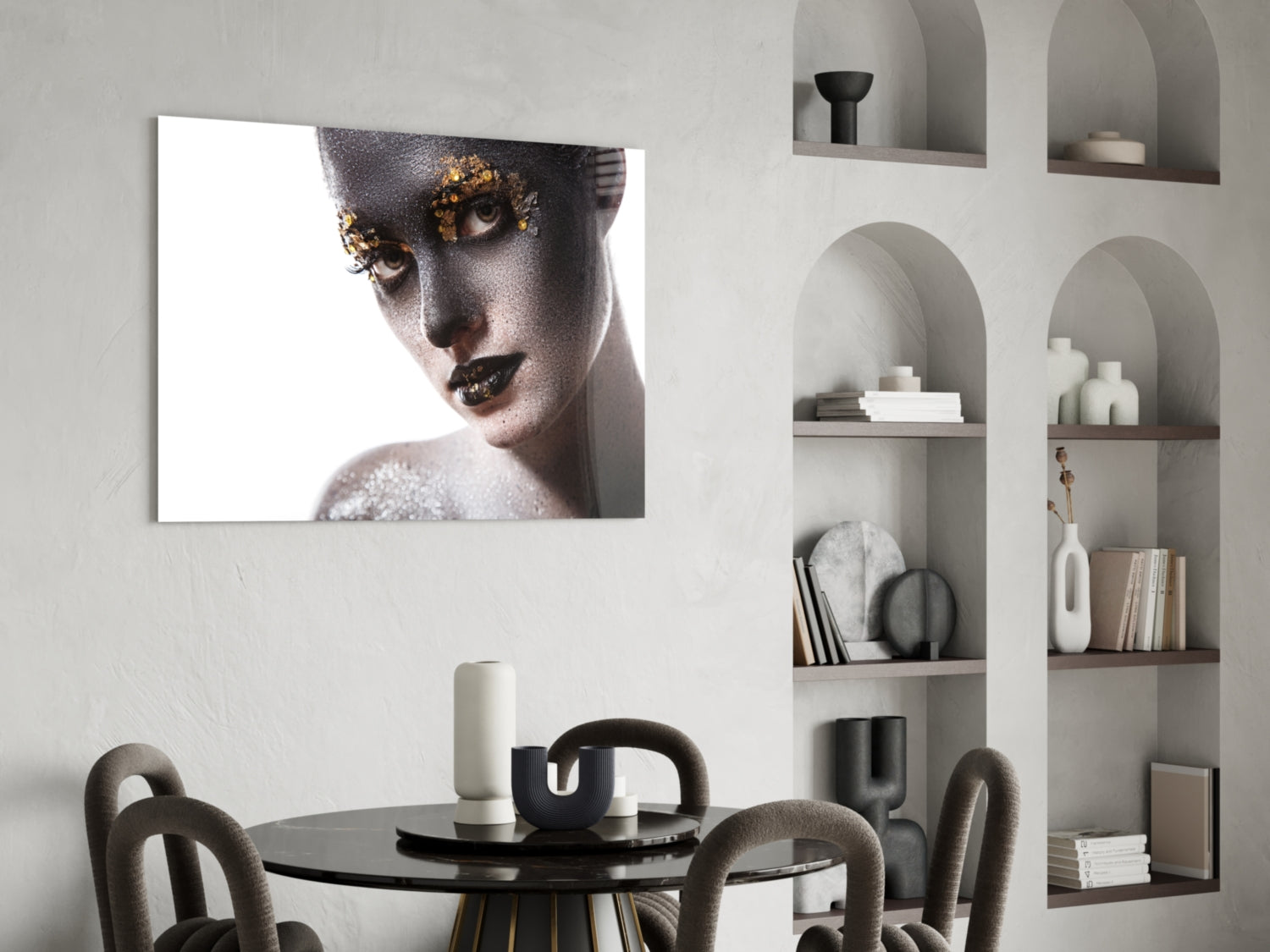 Female Portrait 34 Glass Wall Art.