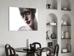 Female Portrait 34 panel adding couture energy to a dressing area