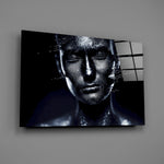 Midnight silver portrait bringing introspective mood to a contemporary living space