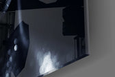 Female Portrait 35 artwork anchoring a hallway with after-dark palette