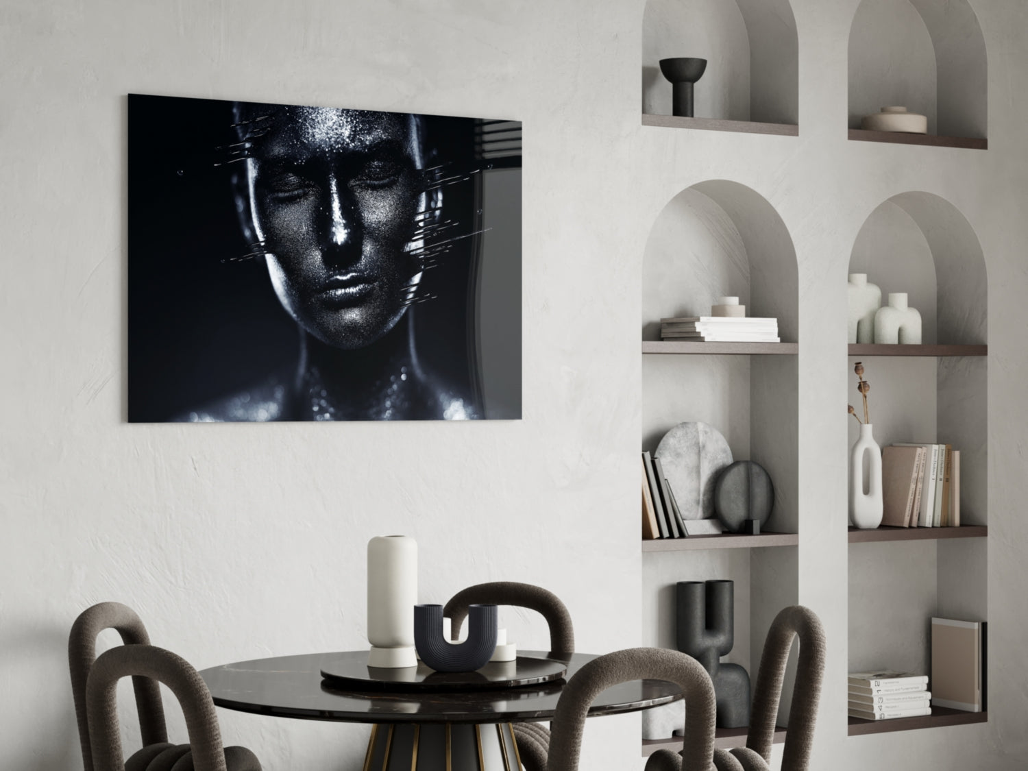 Female Portrait 35 Glass Wall Art.