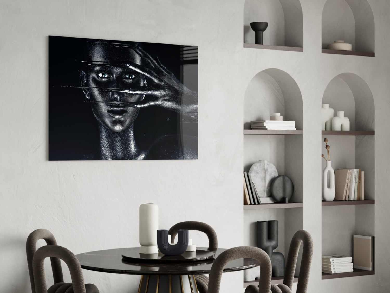 Female Portrait 36 Glass Wall Art.