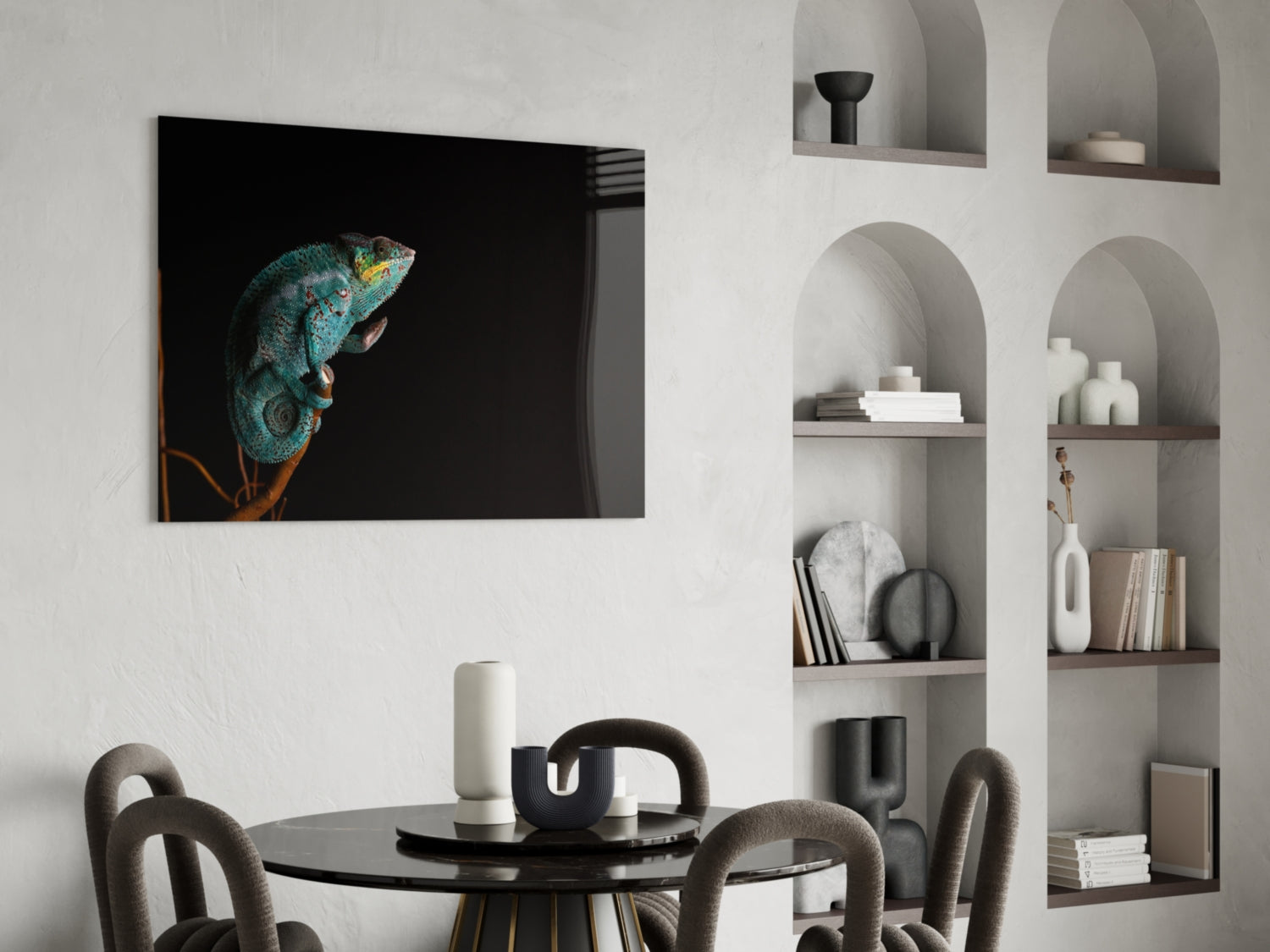 Chameleon Glass Wall Art.