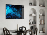 Blue Smoke panel adding after-dark calm to a lounge