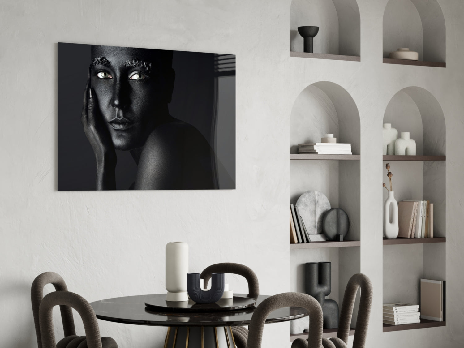 Woman Portrait 37 Glass Wall Art.