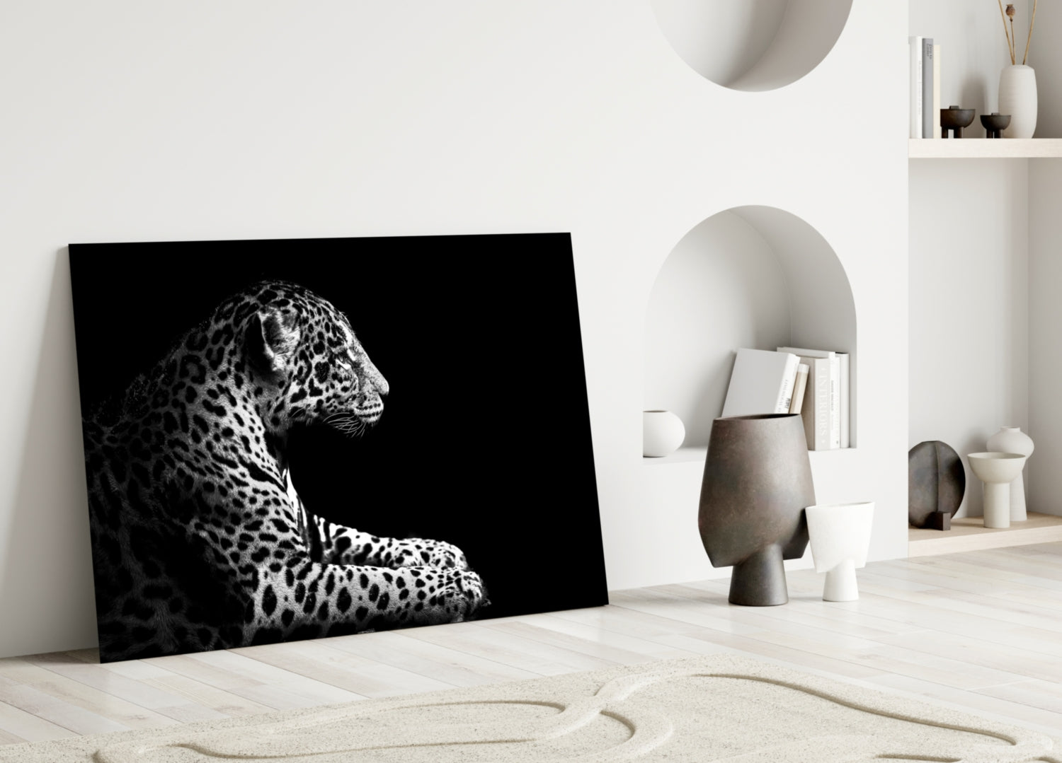 Leopard Glass Wall Art.