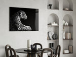 Leopard panel adding naturalist gravitas to a study