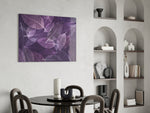 Purple Leaf panel adding botanical grace to a dressing area
