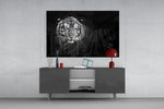 Tiger panel catching low light to reveal its tonal stripes