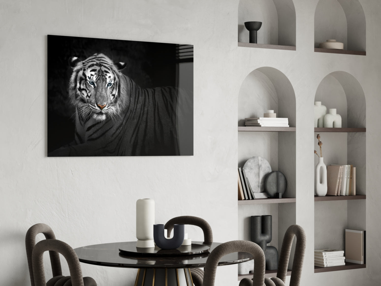 Tiger Glass Wall Art.