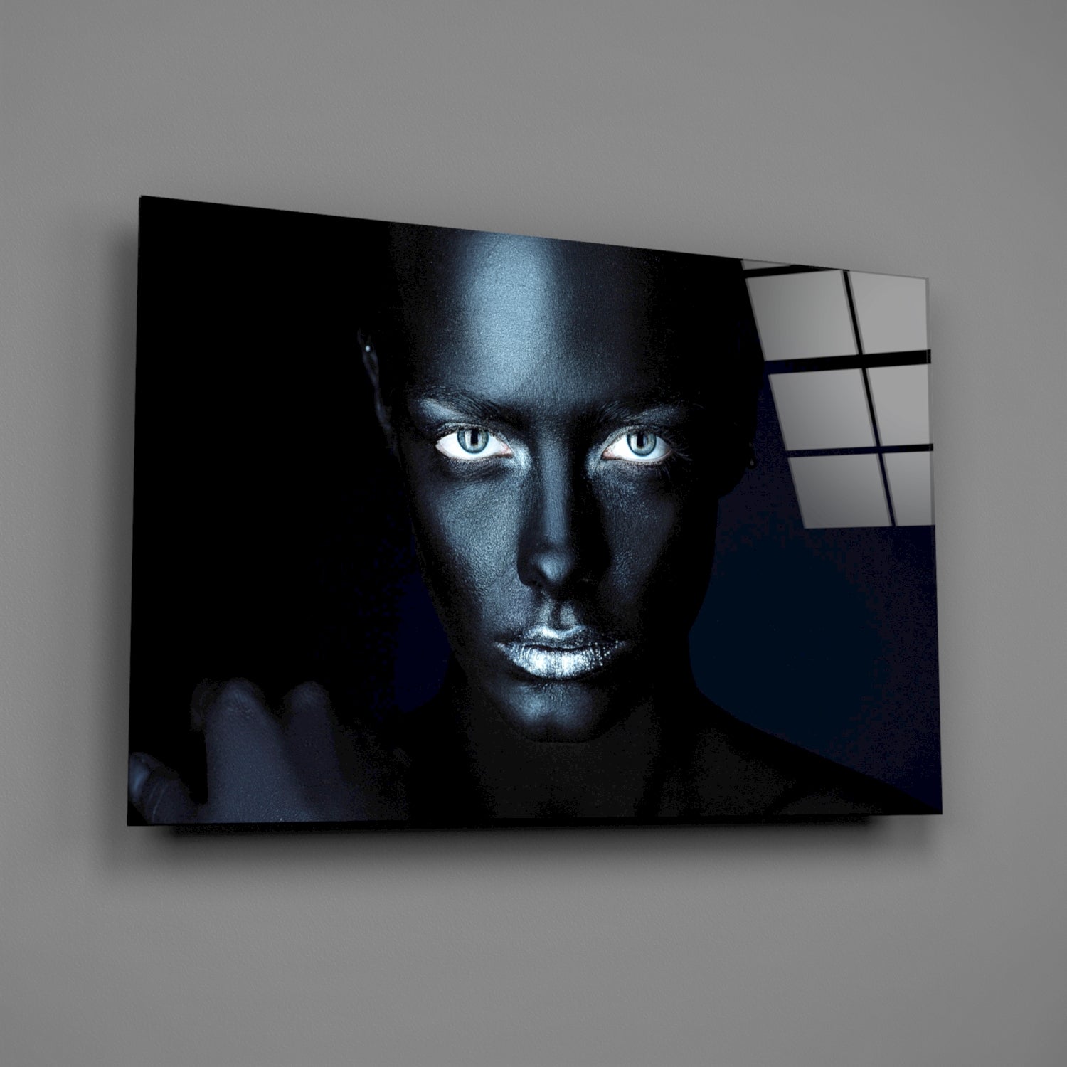 Woman Portrait 39 Glass Wall Art.