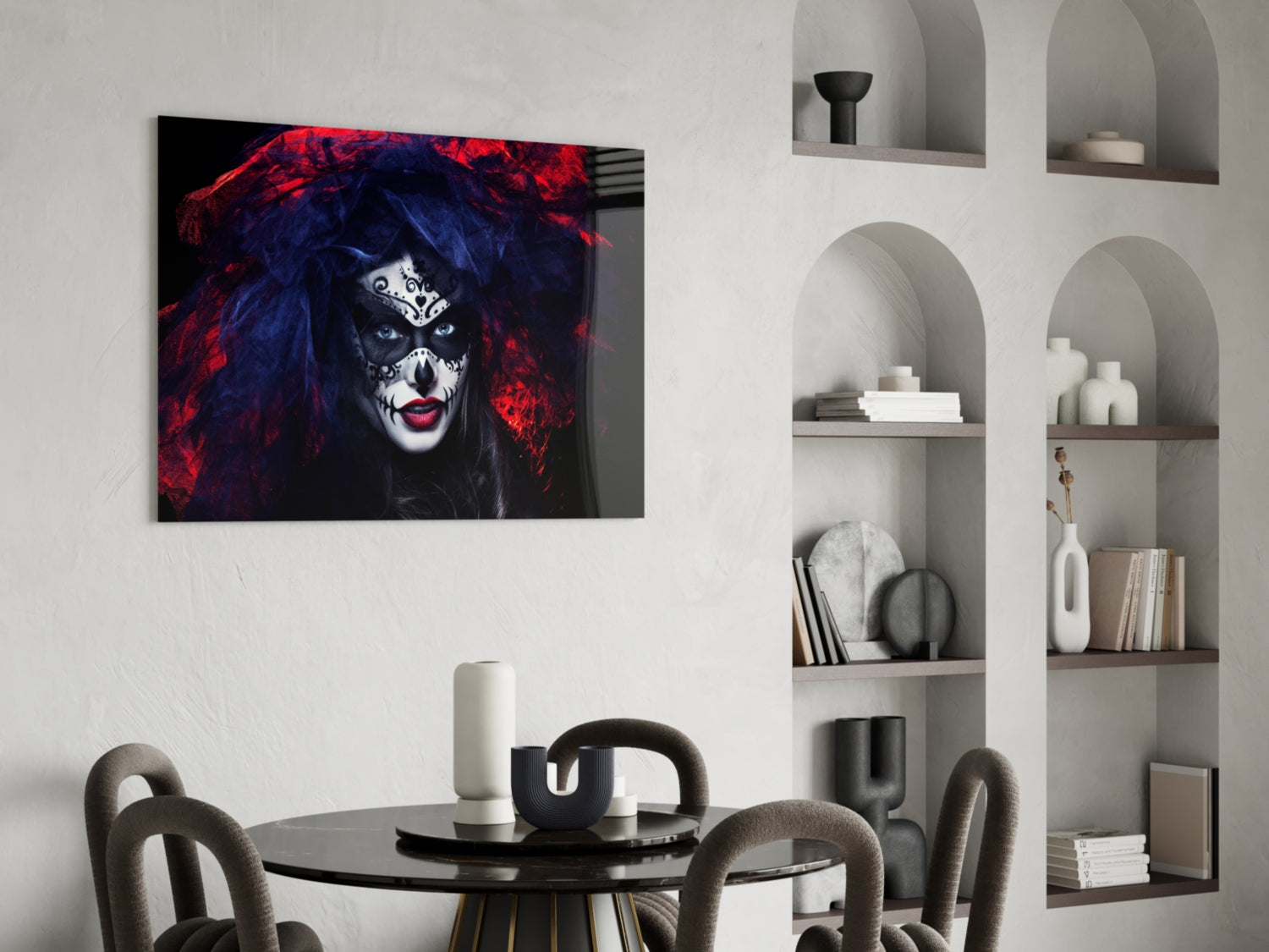 Woman Portrait 41 Glass Wall Art.