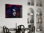 Woman Portrait 41 panel adding after-dark drama to a lounge