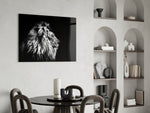 Lion panel adding sentinel presence to a study