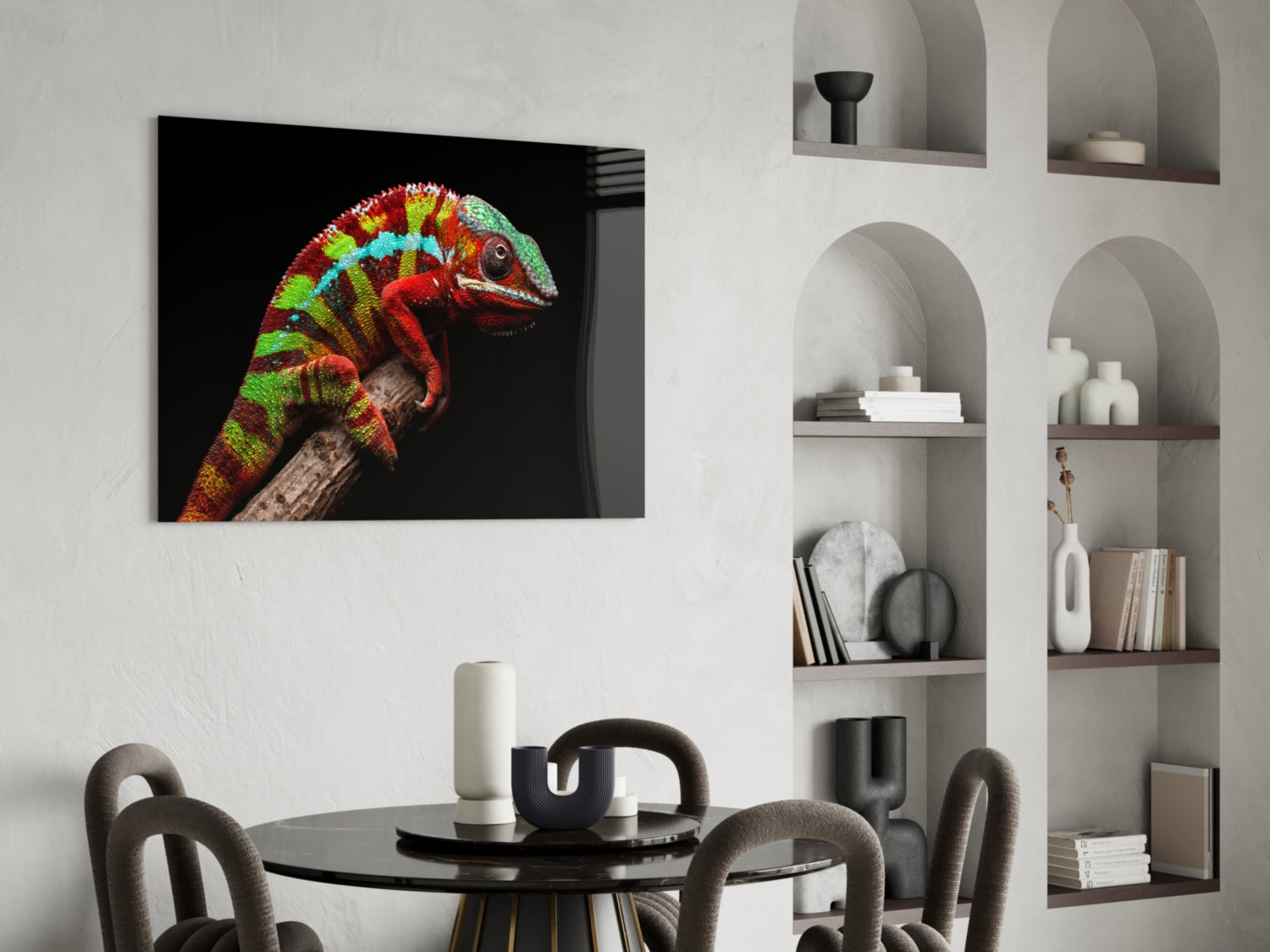 Chameleon Glass Wall Art.