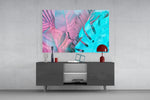 Tropical Leaf panel catching daylight to reveal its luminous leaves