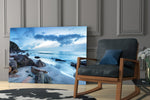 Sea Landscape glass print enhancing a hallway with horizon quiet