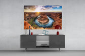 Canyon panel catching warm light to reveal its sandstone gradient