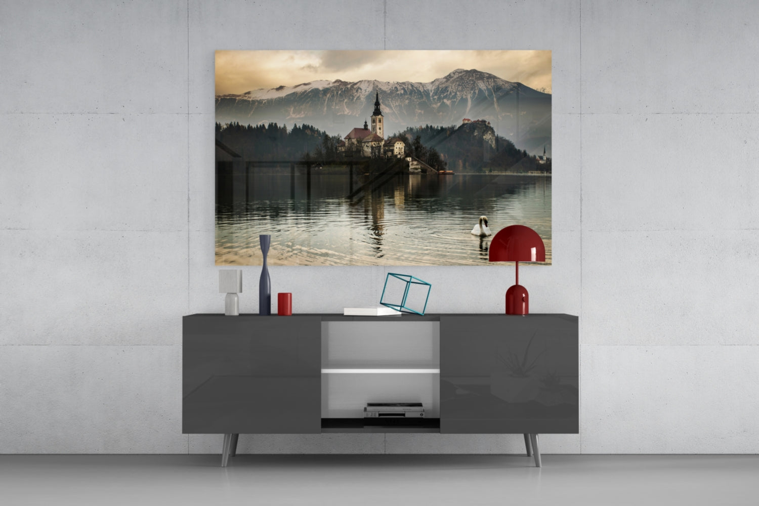 Lake Glass Wall Art.