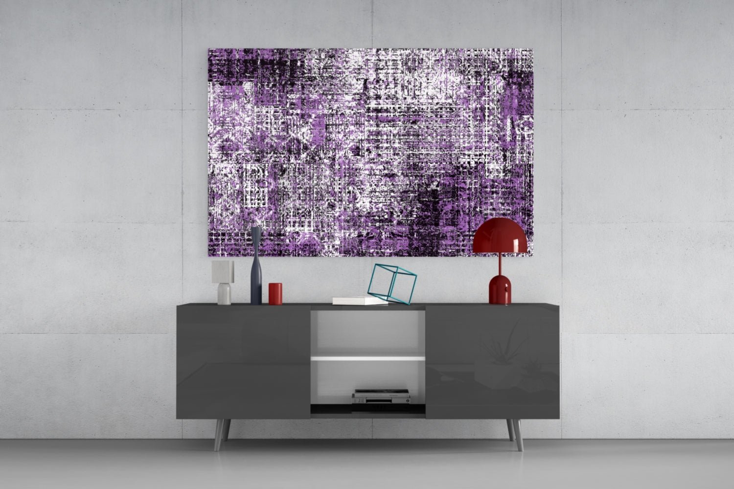 Abstract Glass Wall Art.