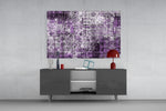 Abstract panel catching low light to reveal its painterly drift