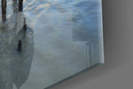 Sea Landscape artwork anchoring a coastal-themed wall in warm palette