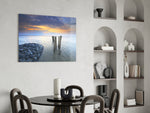 Sea Landscape panel adding twilight mood to a bedroom