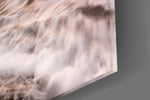 Vicious Waves artwork anchoring a coastal-themed wall in warm palette