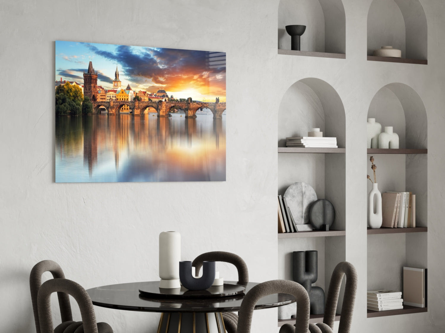 Prague Glass Wall Art.