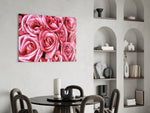 Pink Rose panel adding poetic grace to a dressing area