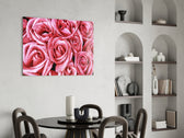 Pink Rose panel adding poetic grace to a dressing area