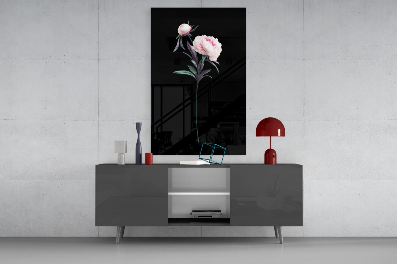 Flower Glass Wall Art.