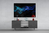 Rhythmic Fog panel catching low light to reveal its luminous wave