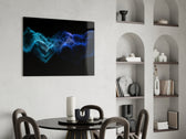 Rhythmic Fog panel adding after-hours mood to a music room