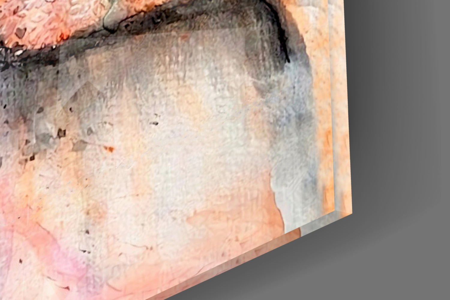 Abstract Woman Glass Wall Art.