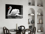 Swan panel adding elegant taste to a living room