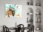 Illustration Vosvos panel adding road-trip taste to a lounge