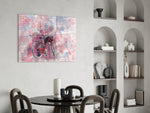 Illustration Bicycle panel adding cosmopolitan taste to a lounge
