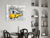 Yellow Tram Basel panel adding cosmopolitan taste to a lounge