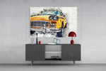 Classic Chevrolet panel catching daylight to reveal its watercolor wash