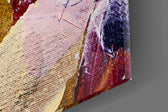 Abstract Pattern artwork anchoring a contemporary wall in warm palette