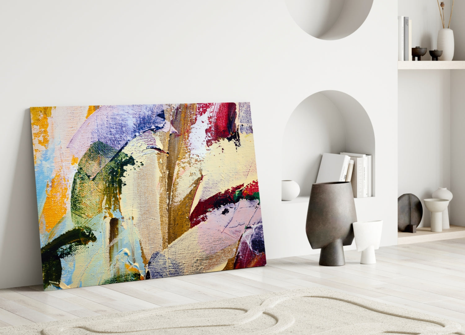 Abstract Pattern Glass Wall Art.