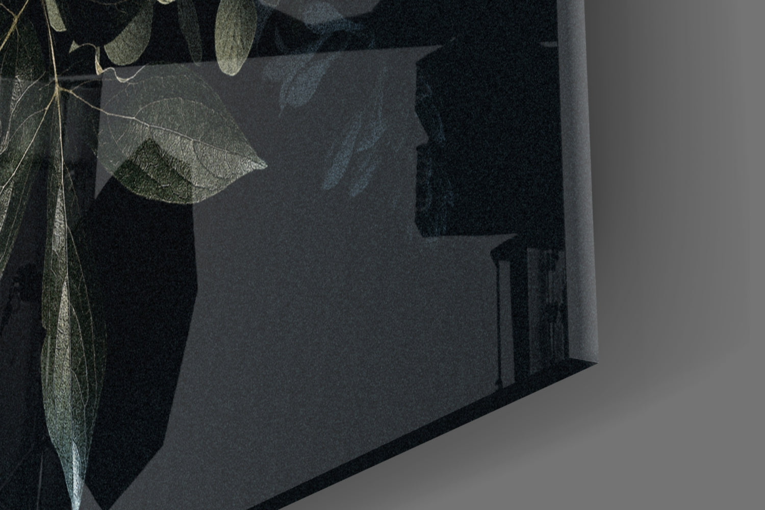 Floral Pattern Glass Wall Art.