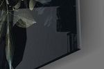 Floral Pattern artwork anchoring a romantic-themed wall in moody palette