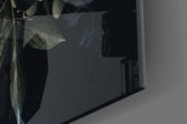 Floral Pattern artwork anchoring a romantic-themed wall in moody palette